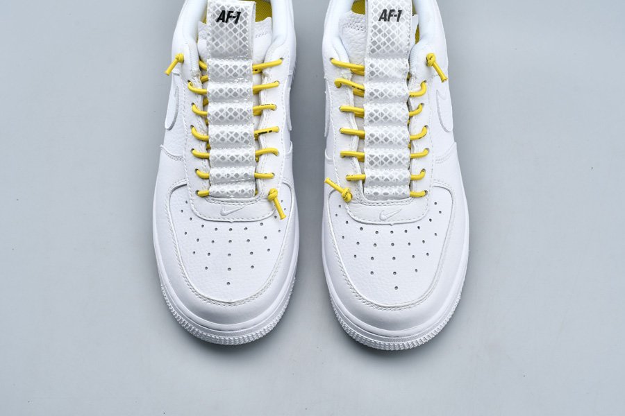 Nike Women's Air Force 1 '07 LX White/Chrome Yellow-Black - 898889