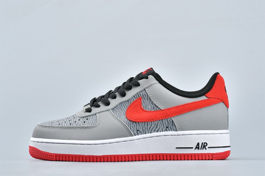 Nike Air Force 1 Low Reflect Silver University Red-Silver Restock