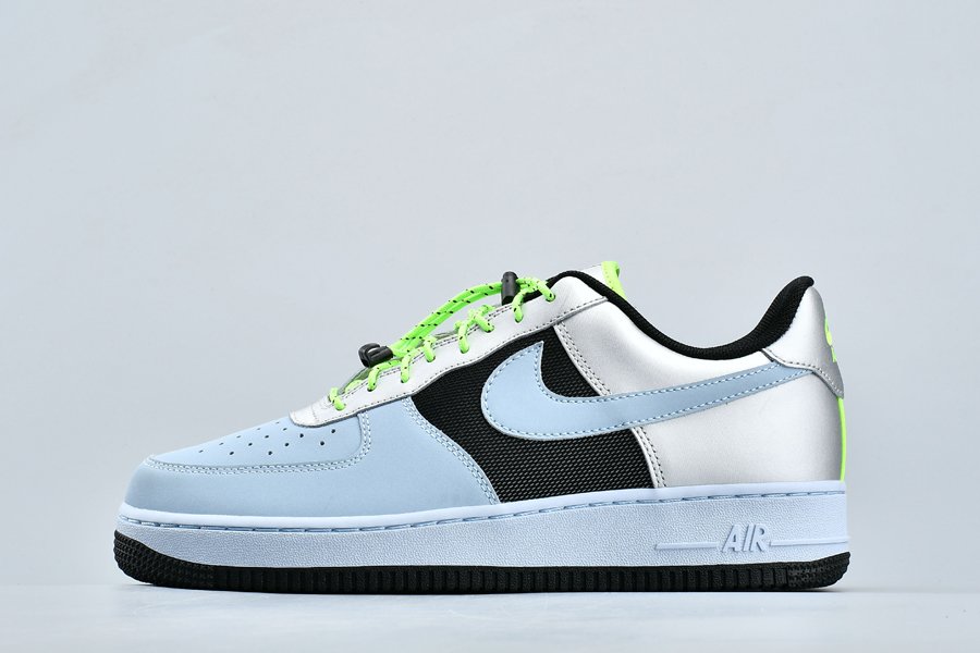 Nike Air Force 1 Toggle Baby Blue Volt-Black-Silver For Sale