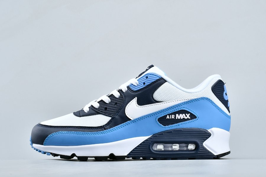 Nike Air Max 90 Essential UNC White University Blue Navy On Sale