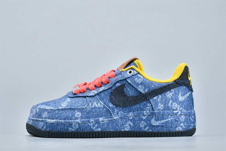 Nike By You x Air Force 1 Low Levis Denim CV0670-447 For Sale