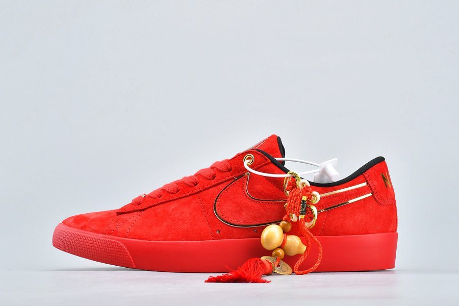 Nike SB Blazer Low OG QS CNY Red Suede On Sale