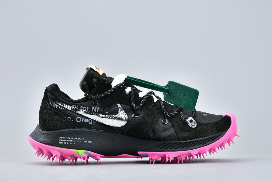 Nike x Off-White Zoom Terra Kiger 5 Black Pink CD8179-001 - FavSole.com