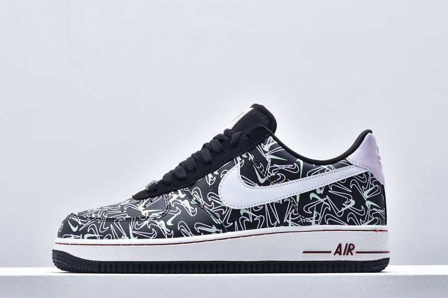 2020 Nike Air Force 1 Low Valentines Day Black BV0319-002 For Sale