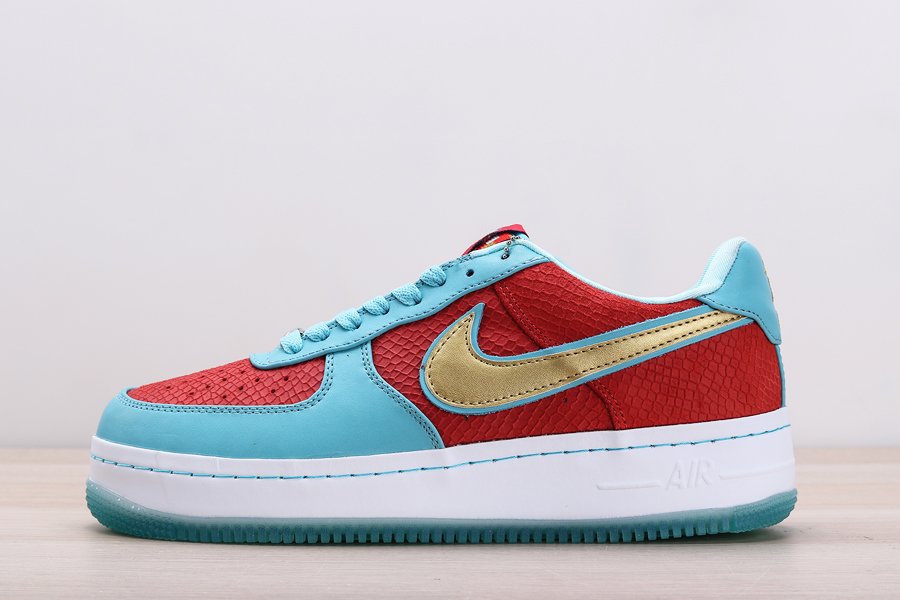 Nike Air Force 1 Low Year of the Dragon 2 Blue Red Gold Restock