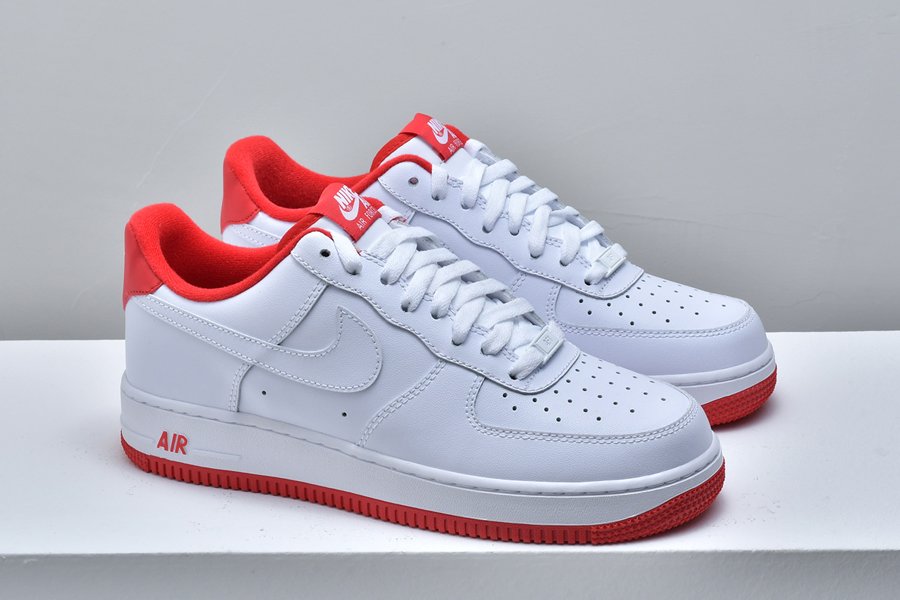 Nike Air Force 1 ’07 White/University Red CD0884-101 - FavSole.com