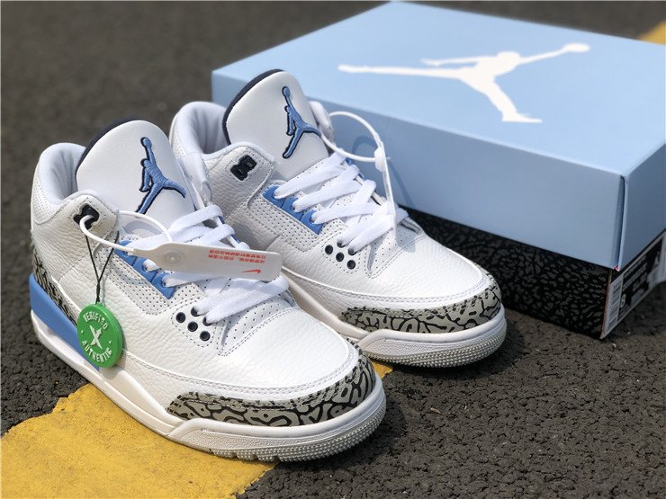 jordan 3 white valor blue tech grey