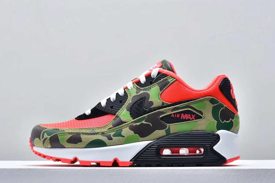 Atmos x Nike Air Max 90 Reverse Duck Camo Infrared Black To Buy