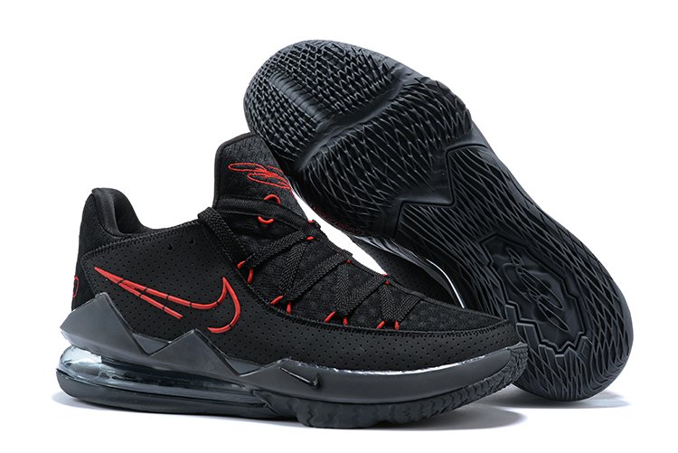 Buy Nike LeBron 17 Low Bred Black University Red-Dark Grey