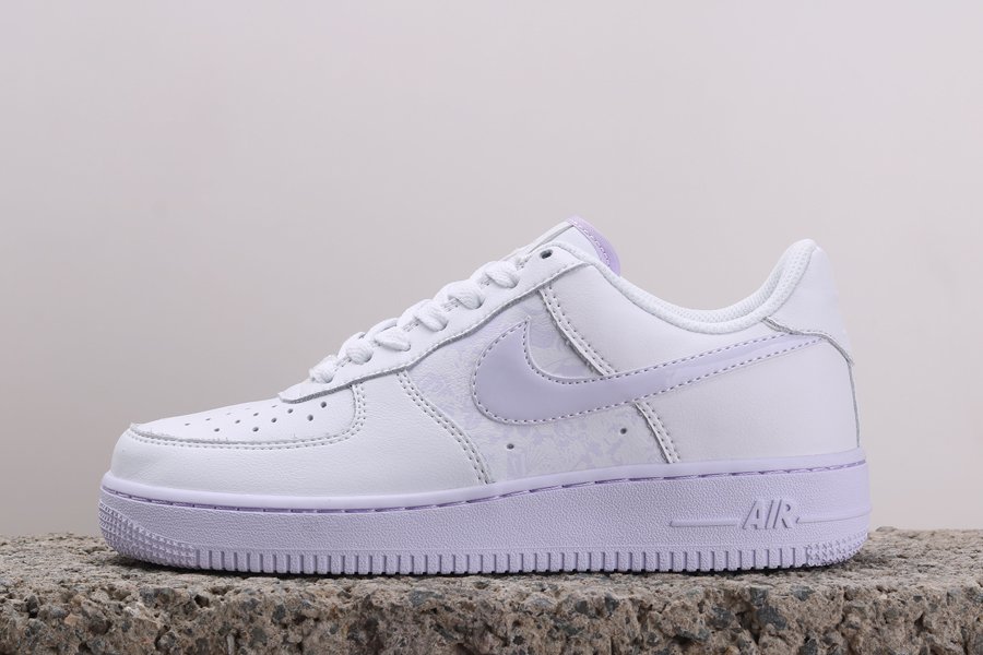 Nike Air Force 1 07 White Barely Grape CU3449-100 For Sale