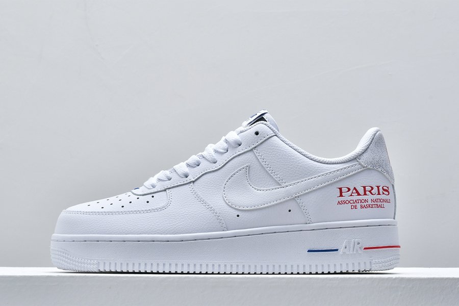 Nike Air Force 1 Low NBA Paris Game 2020 White For Sale
