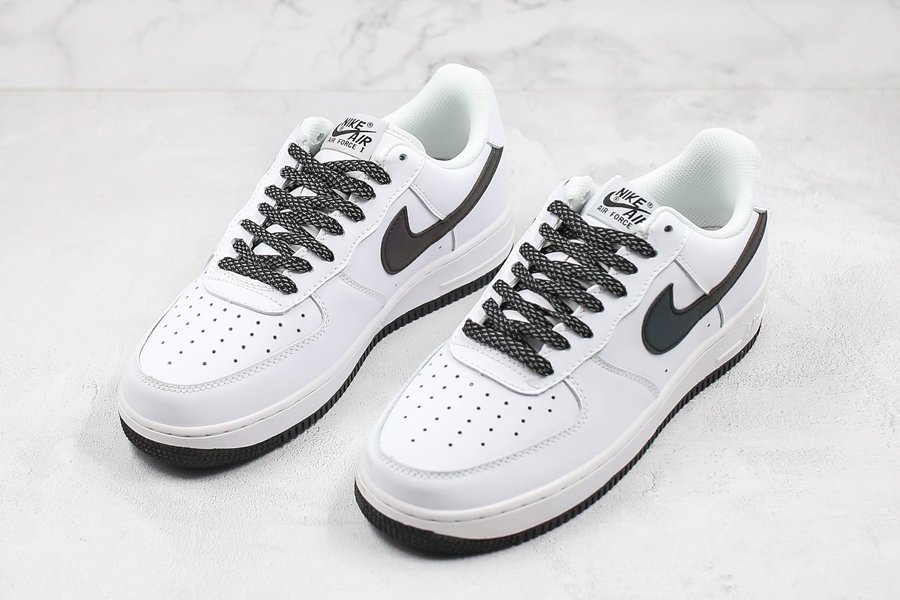 Nike Air Force 1 Low White Static/Black 3M Reflective - FavSole.com