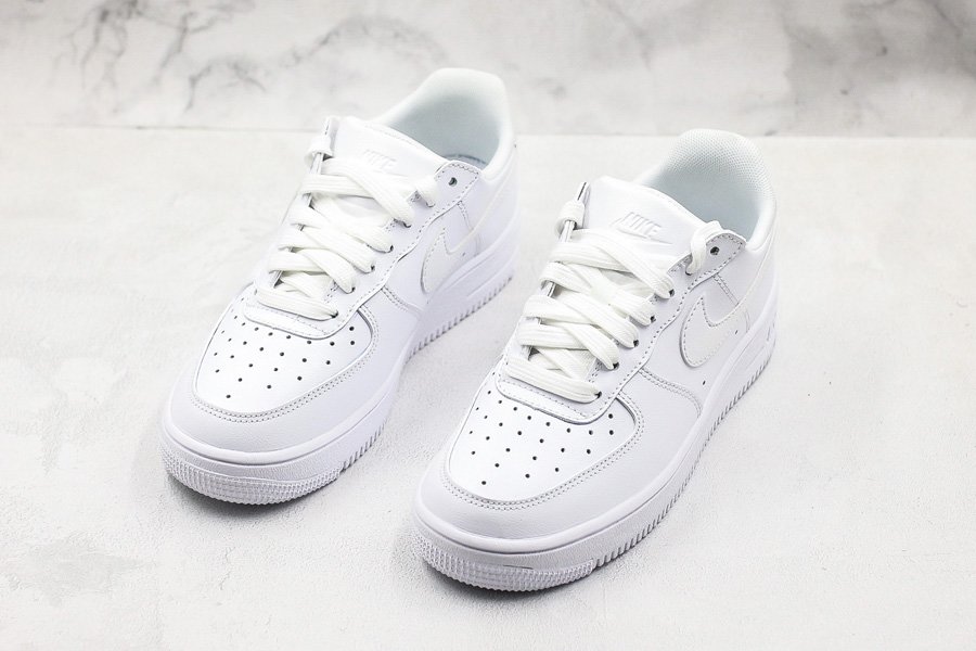 Nike Air Force 1 Ultraforce Leather Low Triple White 845052-101 ...