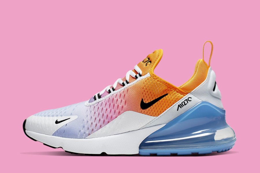Nike Air Max 270 Wmns Summer Gradient Gold Black Blue For Sale