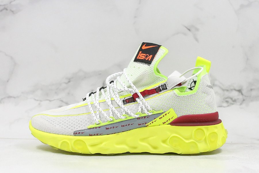 Nike React Runner ISPA Pure Platinum Volt CT2692-002 For Sale