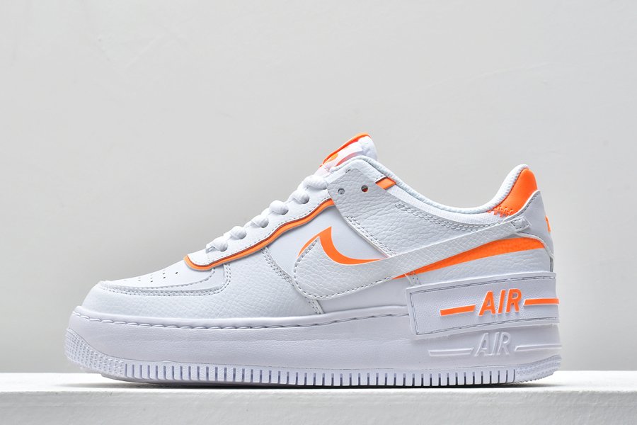 Nike WMNS Air Force 1 Shadow White Total Orange For Sale
