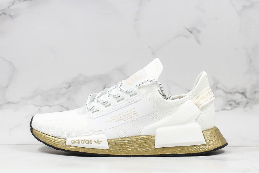 adidas NMD_R1 V2 In White and Gold Metallic FW5450 To Buy