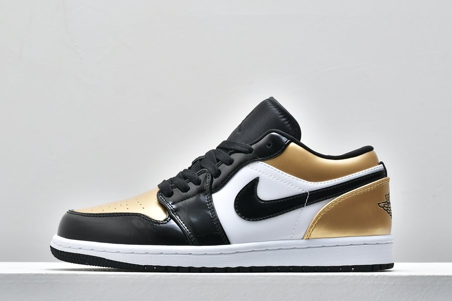 Air Jordan 1 Low Gold Toe Patent Leather CQ9447-700 For Sale