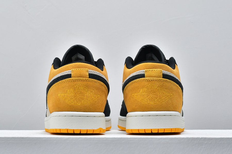 Air Jordan 1 Low Sail University Gold-Black 553558-127 -4