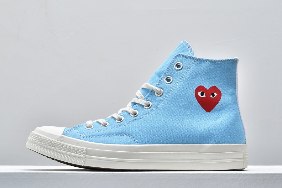 Buy Comme des Garcons Play x Converse Chuck Taylor All-Star 70 Blue