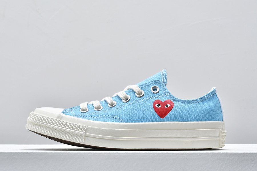 CDG PLAY x Converse Chuck Taylor All-Star 70s Low Bright Blue 