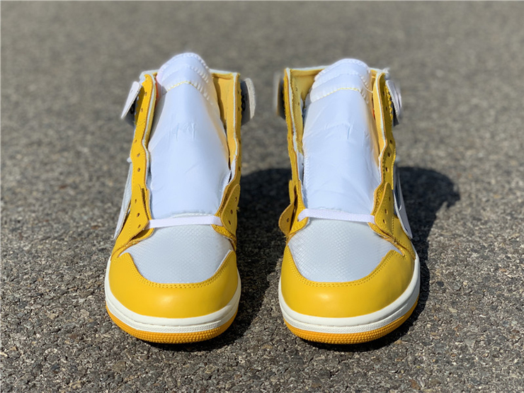 off white x air jordan canary yellow