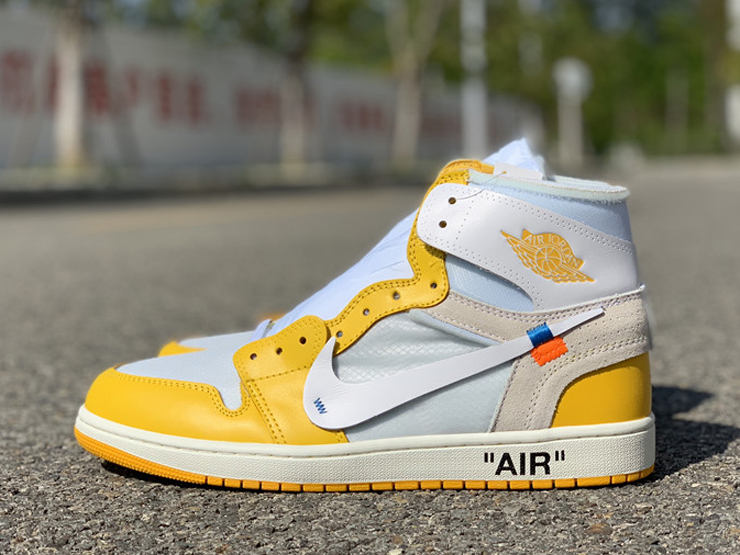 Off-White x Air Jordan 1 “Canary Yellow” - FavSole.com
