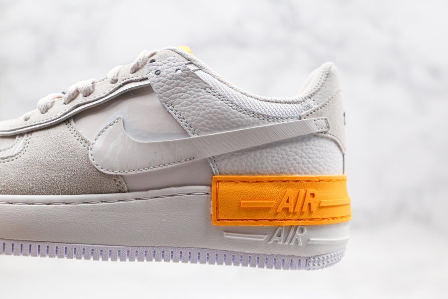 nike air force 1 shadow vast grey laser orange