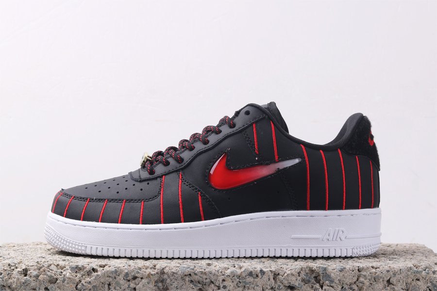 Buy Nike Air Force 1 Low Jewel 97s Chicago Pinstripe Jerseys Black Red