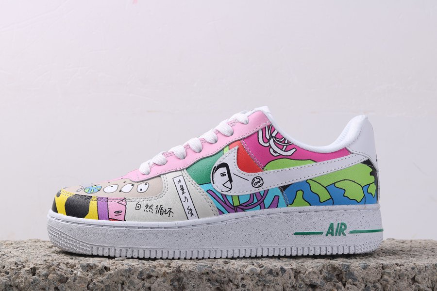 Ruohan Wang x Nike Air Force 1 Low White Multi For Sale