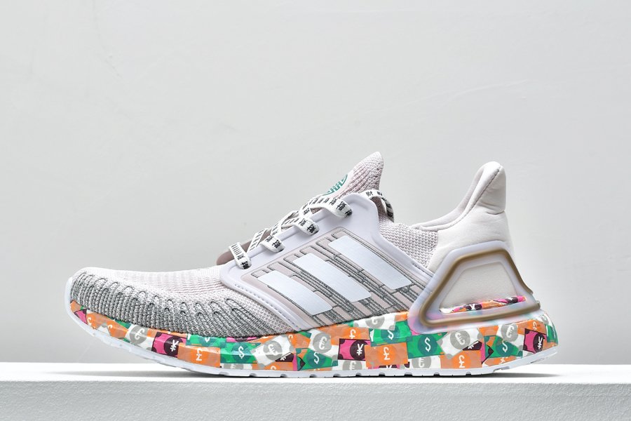 adidas Ultra Boost 2020 Global Currency Orchid Tint Cloud White-Glory Green FX8890 For Sale