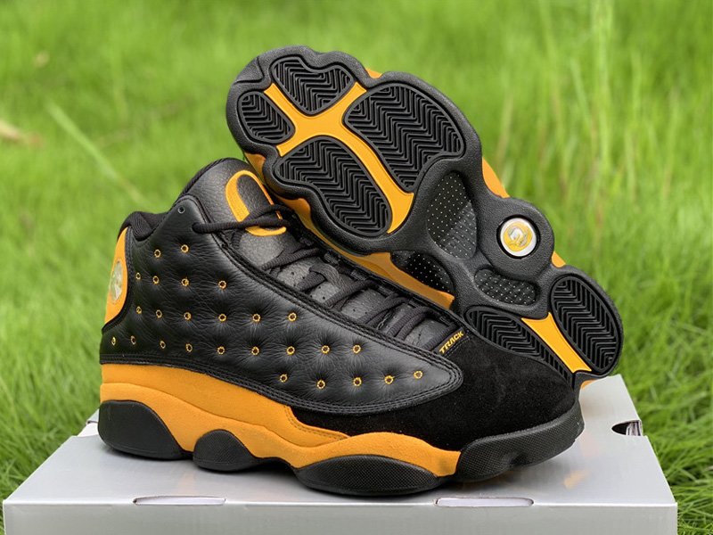 Air Jordan 13 PE Oregon Track and Field In Black Yellow For Sale