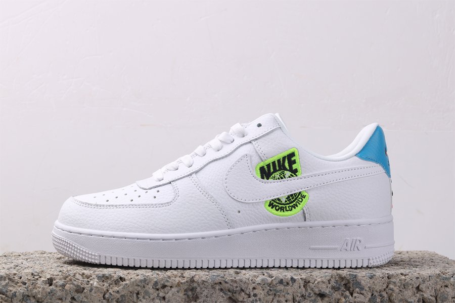Nike Air Force 1 07 SE Worldwide White Volt Blue Outlet