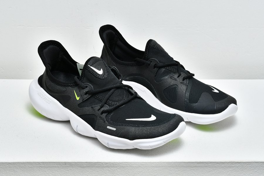 Nike Free Rn 5.0 Black/White-Anthracite-Volt Fitness Running Shoes ...