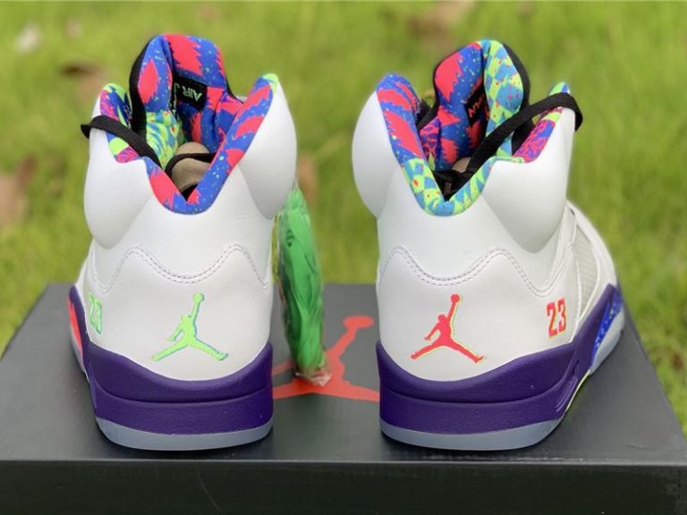 white bel air jordan 5