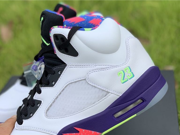 white bel air jordan 5