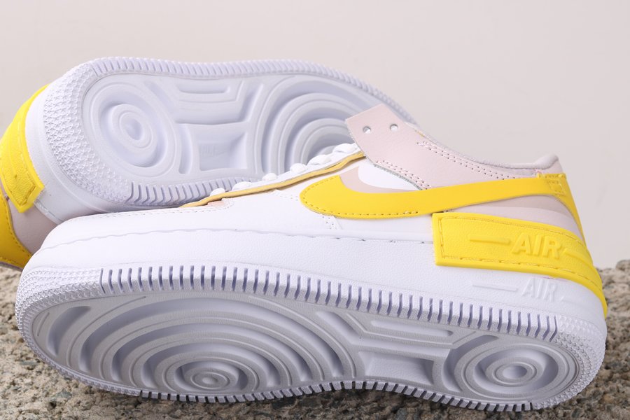 Air Force 1 Shadow White Yellow Sole