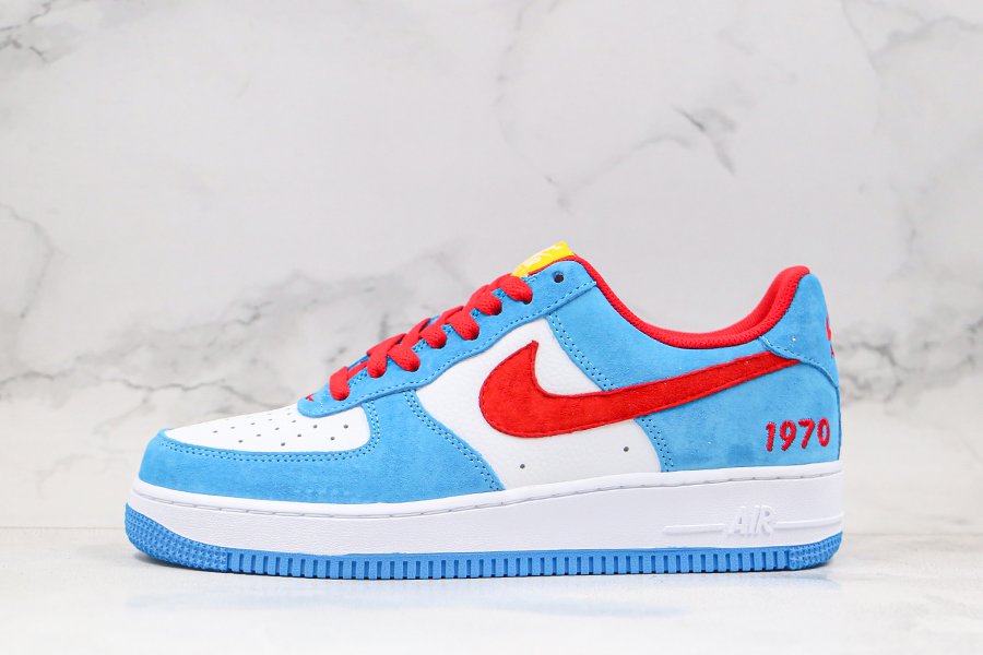 Nike Air Force 1 Low Doraemon Blue White Red For Sale