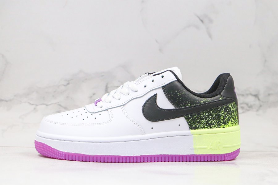 Nike Air Force 1 Low Splatter Barely Volt Fuchsia Glow For Sale
