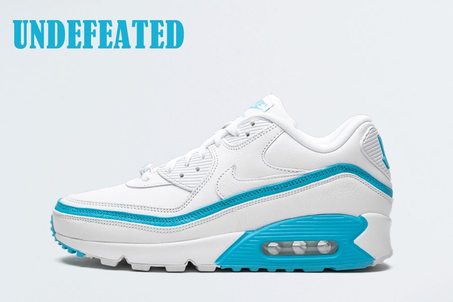Undefeated x Nike Air Max 90 White Blue Fury CJ7197-102 To Buy