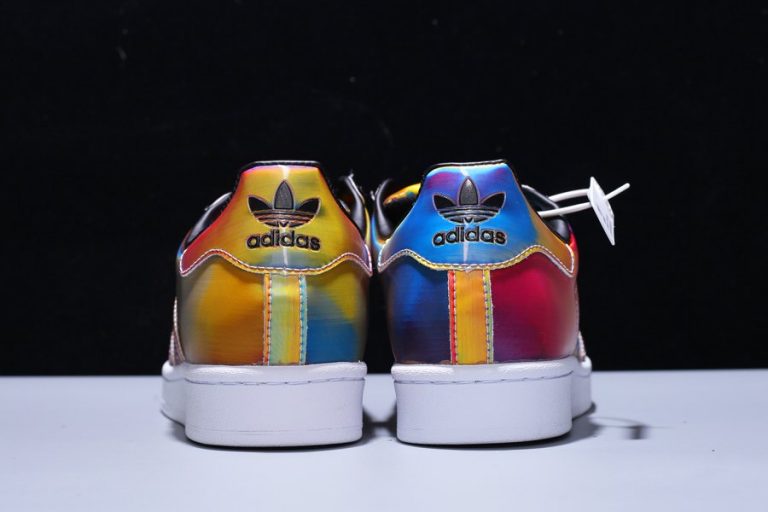 adidas rainbow superstar glitter