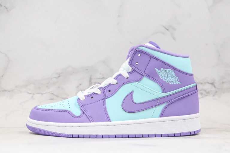 Air Jordan 1 Mid Pastel Purple/Blue 554724500
