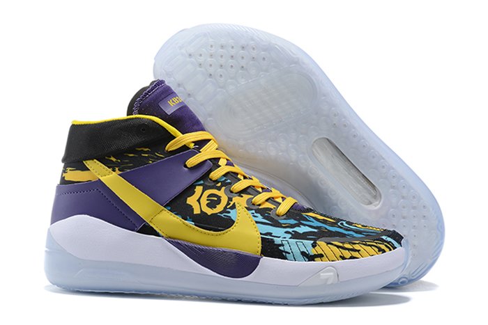 Nike KD 13 Black Yellow Purple Basketball Sneakers On Sale