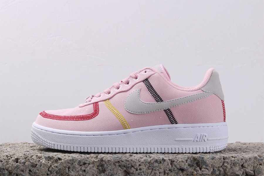 Nike Wmns Air Force 1 07 Low LX Canvas Siltstone Red For Sale