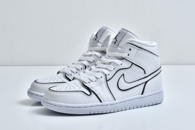 womens jordan 1 mid iridescent reflective white