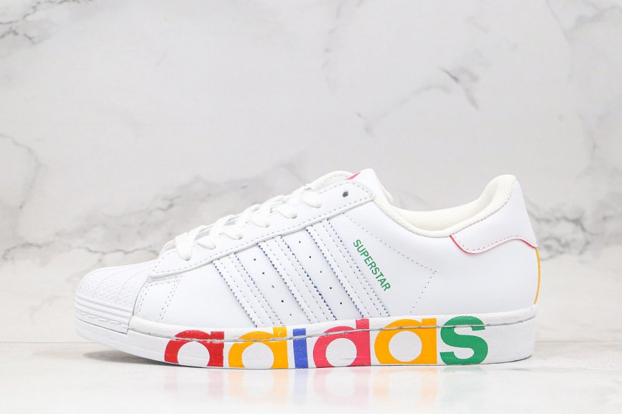 adidas Superstar Olympic White Covers Midsoles With Colorful Typeface