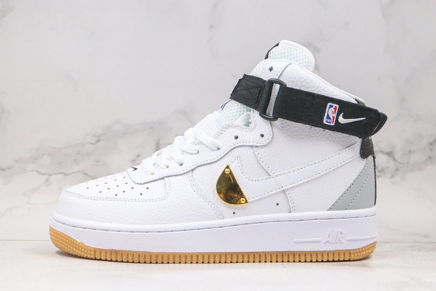 Nike Air Force 1 High NBA Pack White With Gold Plate CT2306-100 Sale