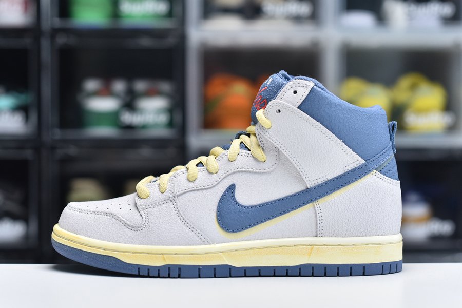 Atlas x Nike SB Dunk High Lost at Sea Sail Blue Yellow For Sale