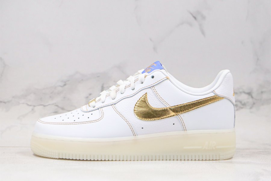 Buy Online Nike Air Force 1 Low White Gold With Translucent Sole