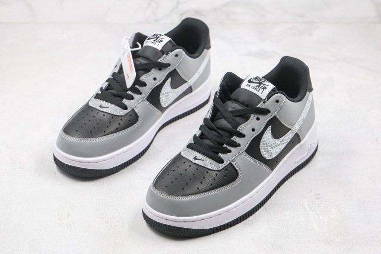 air force 1 snakeskin black